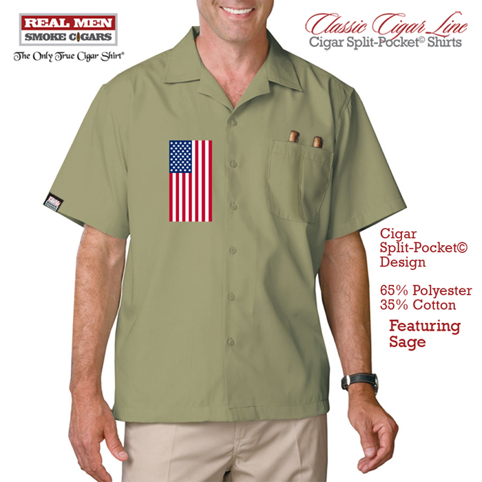 American Flag Cigar Shirt